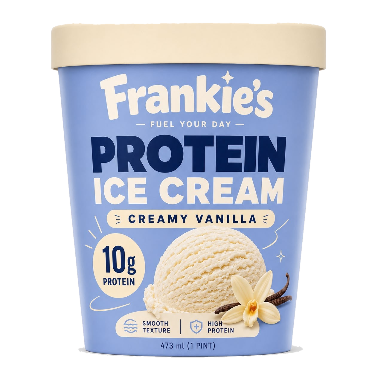 Frankie's Protein Ice Cream — Creamy Vanilla pint